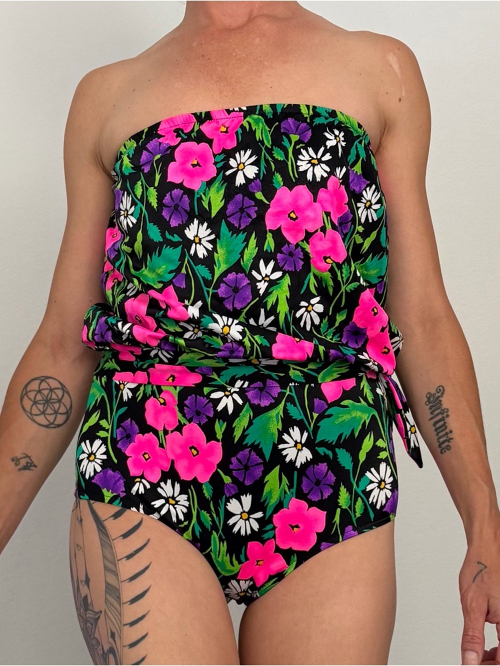 Maxine of Hollywood Two piece floral Swimsuit High waisted